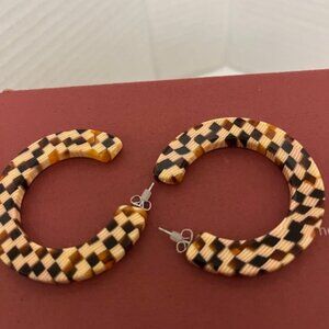 Urban outfitters geometric hoops.